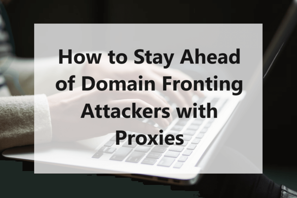 Outsmarting Domain Fronting Proxies As Your Strategic Defense