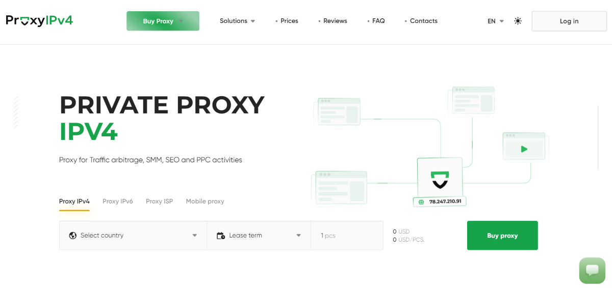 Proxy IPv4 homepage