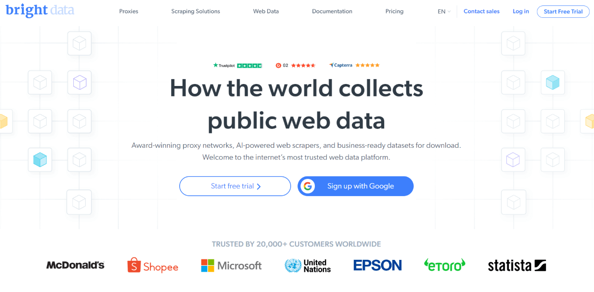 Bright Data Homepage