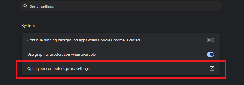 Settings In Chrome