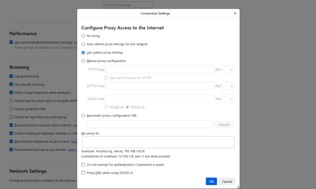 Settings In Firefox — Step 3