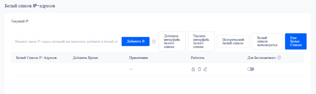 Белый список IP-адресов
