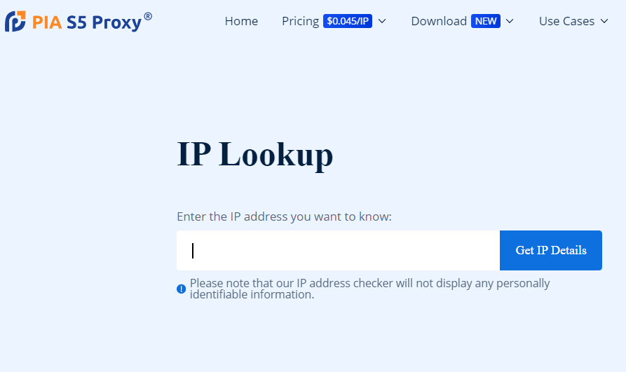 Free IP lookup