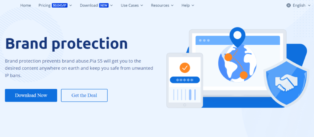 Screenshot of the brand protection use case