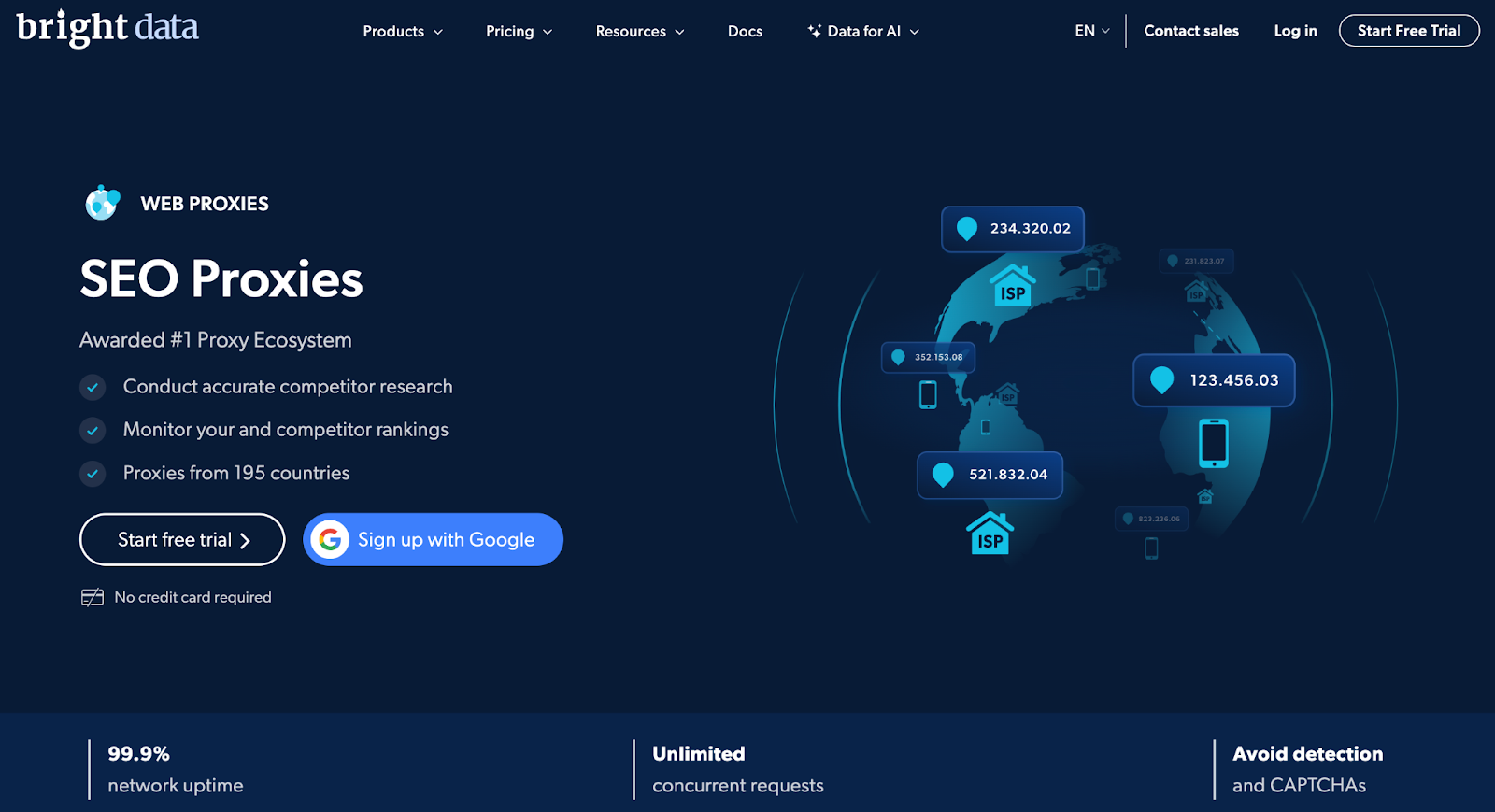 SEO proxies from Bright Data