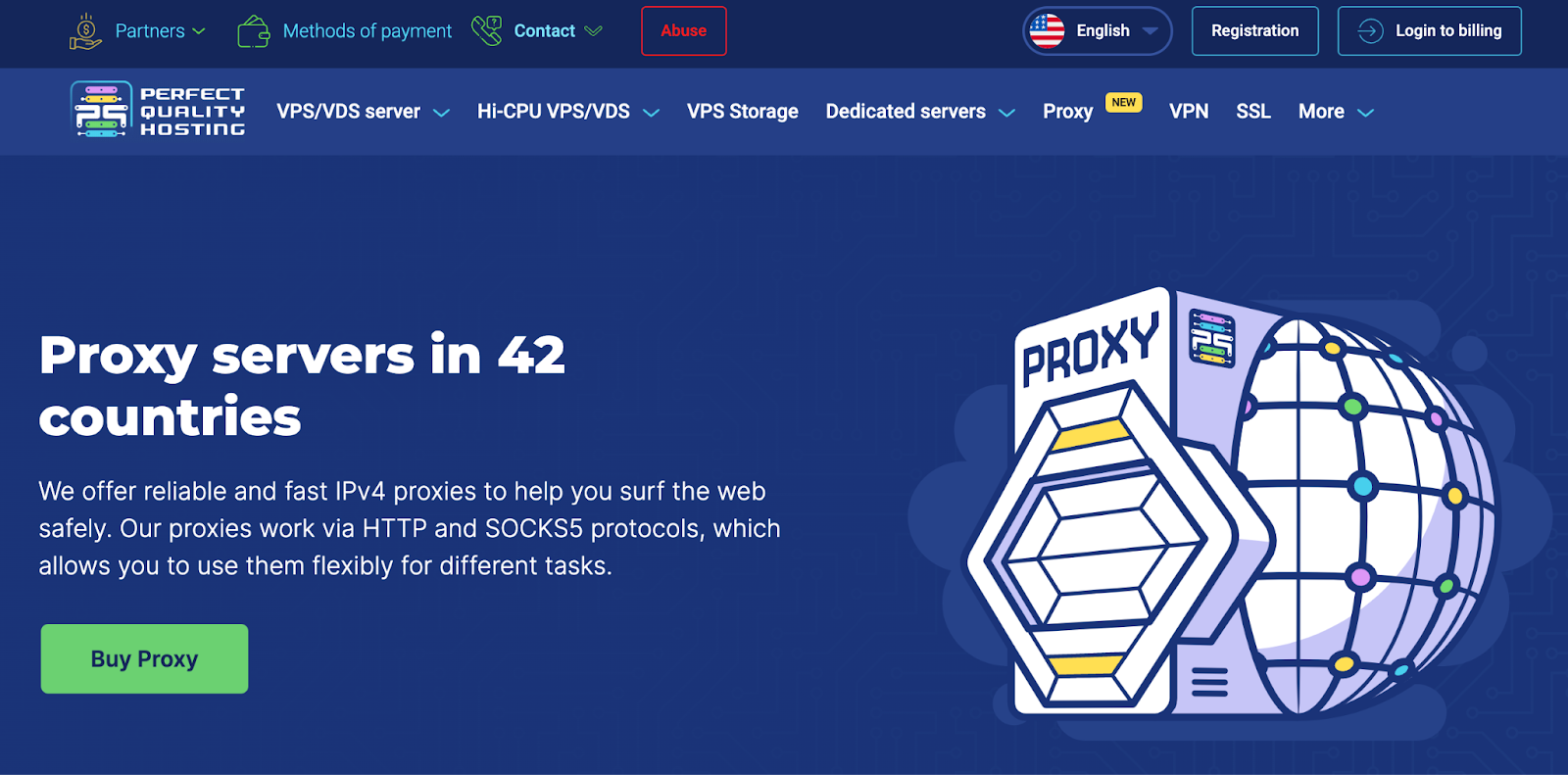 Proxy services in 42 countries