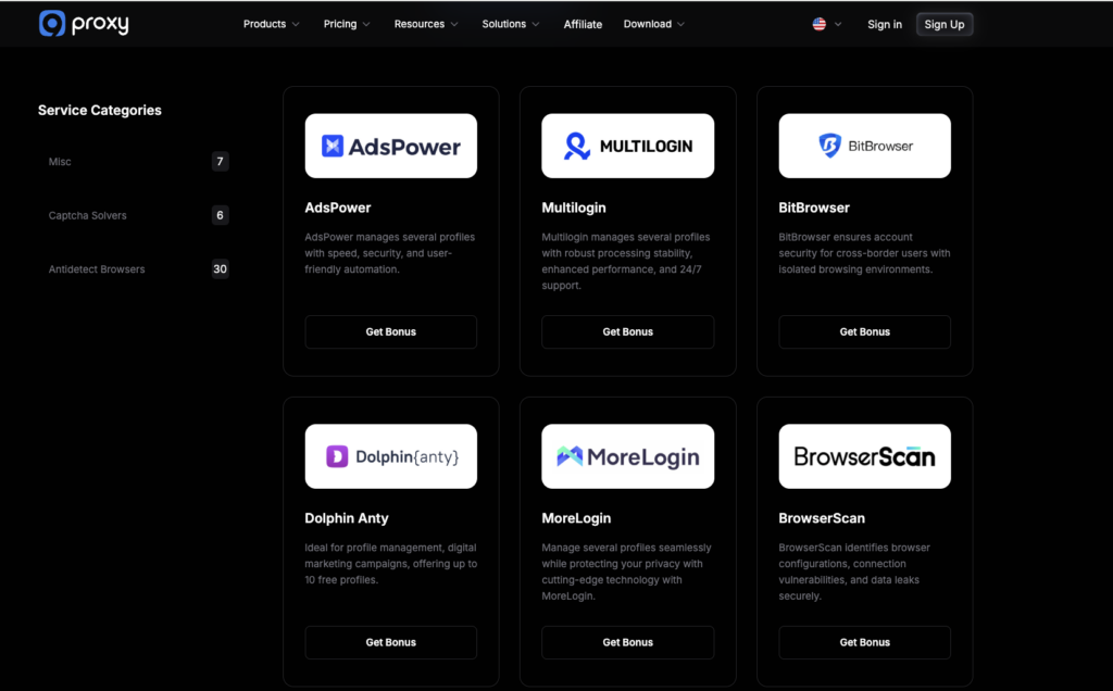 9Proxy integrations