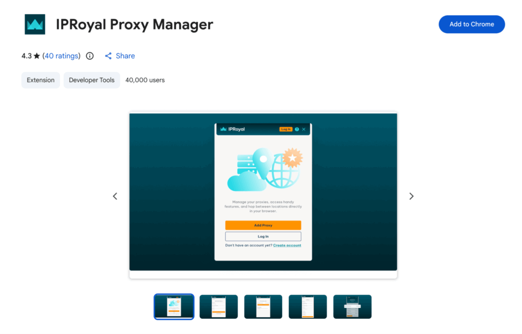 IpRoyal Webpage