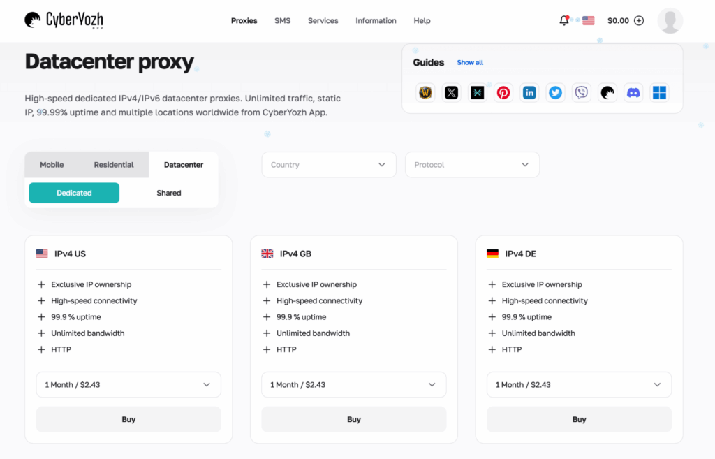 CyberYozh App Webpage