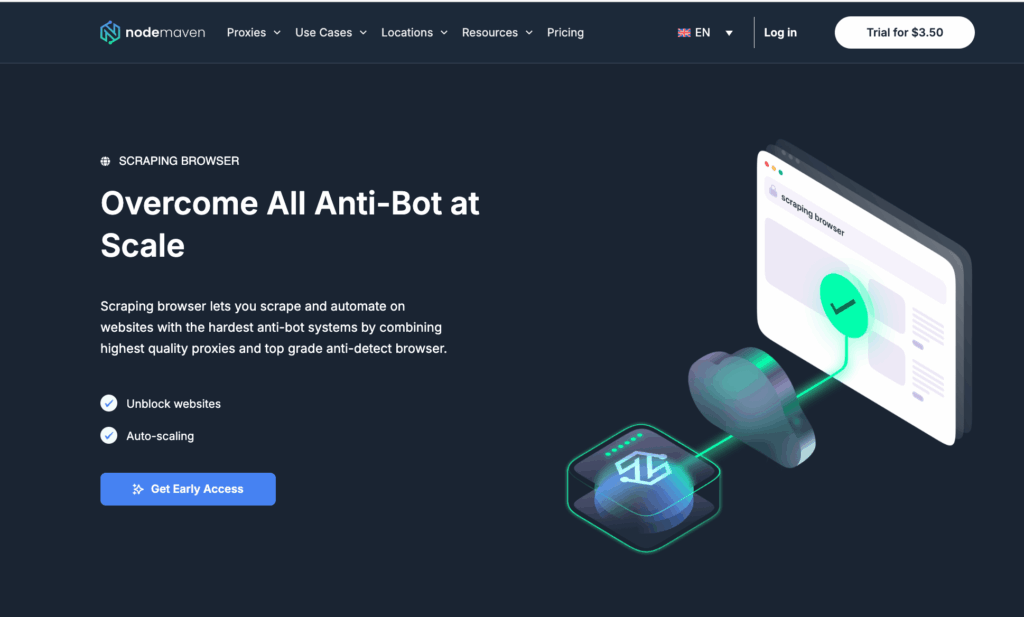 nodemaven scraping browser